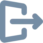 Sign Out SVG Icon